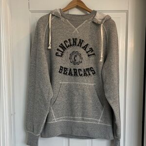 University of Cincinnati Bearcats Adidas Gray Hoodie Size Medium